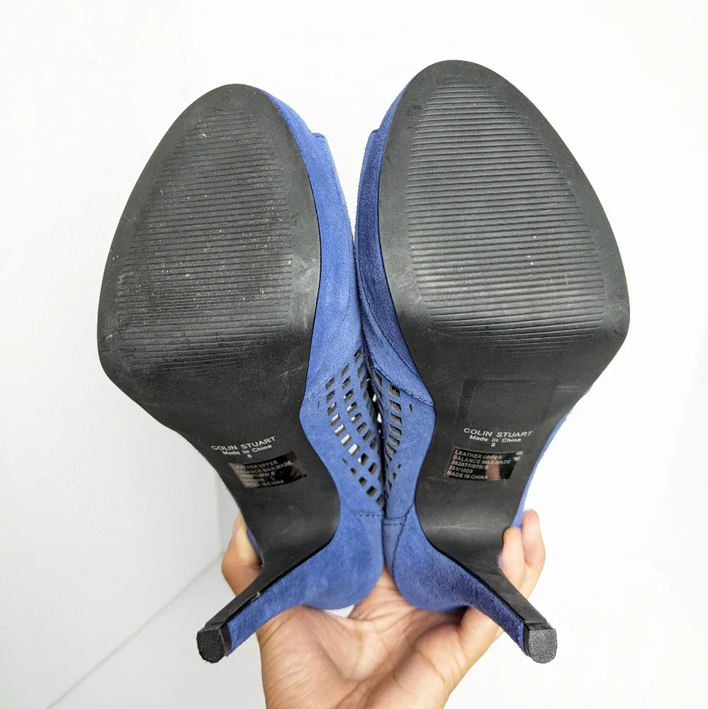 Colin Stuart suede heels